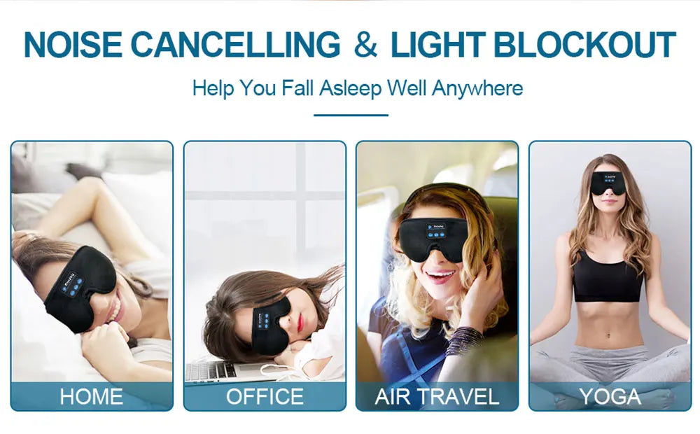 3-in-1 Sleep Mask with Headphones