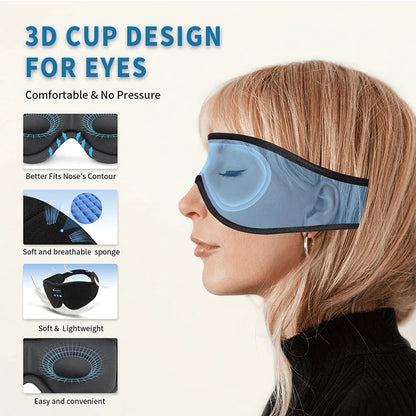 3-in-1 Sleep Mask with Headphones