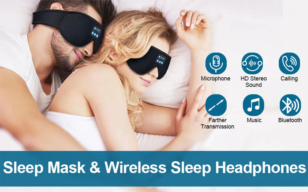 3-in-1 Sleep Mask with Headphones